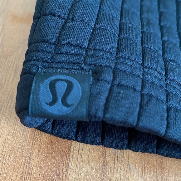 ❤️ Lululemon LAB Textured Grid Cropped Pullover Crew Sweater Size 4 Black NWT - Picture 13 of 13